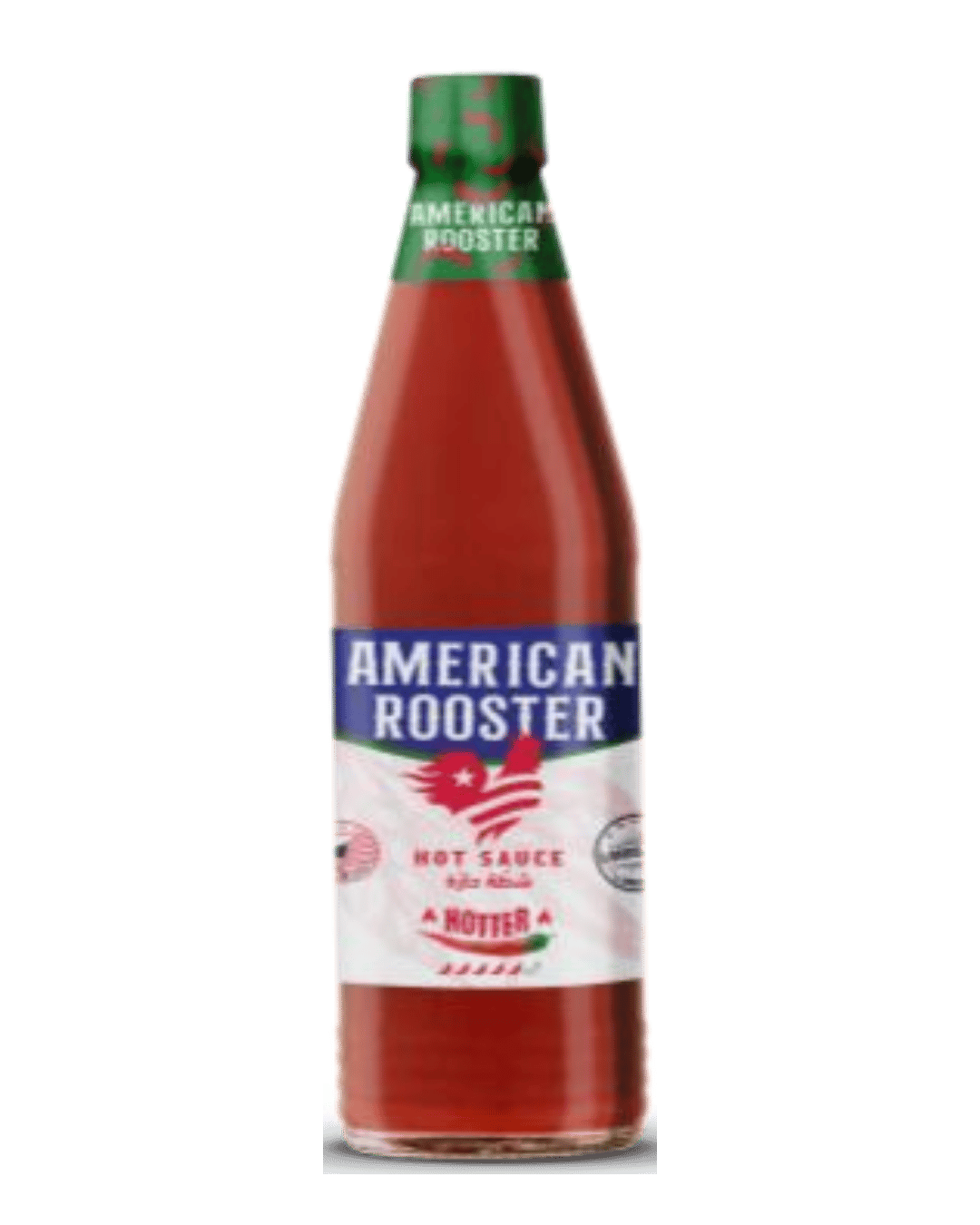American Rooster Hotter Hot Sauce Net weight 355ml Origin USA Packing 12